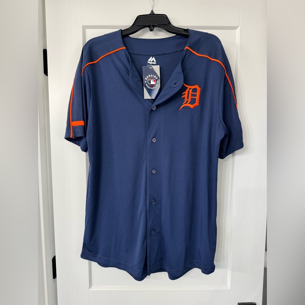 Majestic Navy Blue Detroit Tigers Men's Jersey